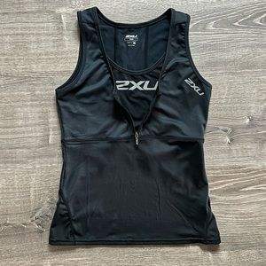 2XU Training, Fitness, Running, Compression, Triathlon Tank Top, S